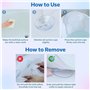 ADOV Coussin de bain ergonomique de luxe pour la tête et le cou avec 6 ventouses Technologie 4D Air Mesh - Coussin antidérapant 