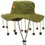 Mega_Jumble® Chapeau australien avec bouchons en liège et kangourou gonflable de 70 cm - Qualité supérieure - Vert/marron