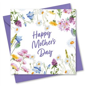 Absolutely Yours Carte pour la fête des mères Motif floral avec enveloppe assortie 150 x 150 mm
