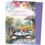 Absolutely Yours Carte de fête des Mères pour maman. Motif « table de jardin ». Carte avec enveloppe assortie (210 x 148 mm