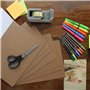 Lot de 36 feuilles de carton ondulé A4 pour emballage, envoi, arts et travaux manuels. Épaisseur de 3 mm, carton kraft A4 (210 x