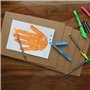 Lot de 36 feuilles de carton ondulé A4 pour emballage, envoi, arts et travaux manuels. Épaisseur de 3 mm, carton kraft A4 (210 x