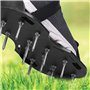 Almineez Chaussures aérateur de gazon pour gazon avec pelle en acier inoxydable