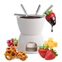 joeji's Kitchen Fondue Chocolat Bougie avec poelon Bougie et fourchettes Mini Fondue Chocolat Bougie chauffé pa Une Bougie à réc