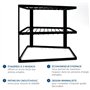 joeji's Kitchen Support à Assiettes Anti-basculement pour Placard de Cuisine, étagère d'angle 25 x 25 x 19 cm, Noir…