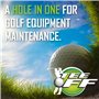 Tee Off Nettoyant pour Clubs de Golf | Utilisation sur Les fers à Repasser, Bois, putters, poignées, balles, Chaussures et Sacs,