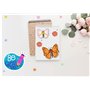 Creavvee Lot de 4 autocollants par feuille - 25 feuilles A4 - Papier autocollant blanc imprimable pour imprimantes laser et jet 