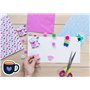Creavvee Lot de 4 autocollants par feuille - 25 feuilles A4 - Papier autocollant blanc imprimable pour imprimantes laser et jet 