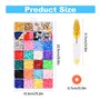 Yuknees Perles Heishi 5200Pcs Perle Plate Kit Perle pour Bracelet avec Perles Lettres Alphabet Perles pour Bijoux Collier Boucle