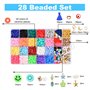 Yuknees Perles Heishi 5200Pcs Perle Plate Kit Perle pour Bracelet avec Perles Lettres Alphabet Perles pour Bijoux Collier Boucle