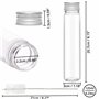 Kurtzy Tubes à Essai Plastique Transparent avec Bouchon à Vis et Brosse de Nettoyage (25 Pcs) 125 ml - Eprouvettes Réutilisables