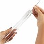 Kurtzy Tubes à Essai Plastique Transparent avec Bouchon à Vis et Brosse de Nettoyage (25 Pcs) 125 ml - Eprouvettes Réutilisables