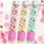 Kurtzy Tubes à Essai Plastique Transparent avec Bouchon à Vis et Brosse de Nettoyage (25 Pcs) 125 ml - Eprouvettes Réutilisables