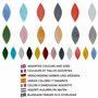 Belle Vous Tesselles Mosaique de Pétales de Verre (100 Pièces) - Mosaique Verre de Couleurs et Tailles Variées - Carreaux de Feu