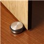 Belle Vous (Lot de 4) Bloc Porte Sol en Acier Inoxydable Chromé - 10cm x 1,20 kg - Stop Porte Antidérapant et Résistant avec Ann