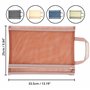 Belle Vous (Pack de 10) Pochette Plastique Zippée en Maille Assorties - Protege Document A4-5 Couleurs - Pochette Document Voyag