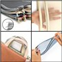 Belle Vous (Pack de 10) Pochette Plastique Zippée en Maille Assorties - Protege Document A4-5 Couleurs - Pochette Document Voyag