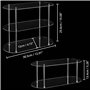 6 cm - Etagere Acrylique Ajustable à 3 Niveaux - Presentoi