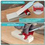 Belle Vous Outil Guide d’Affûtage & Pierre à Aiguiser - Convient aux Burins Jusqu’à 6,8 cm - Angle d’Affûtage pour Lames de Cise