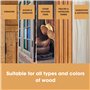 Furniture Clinic Cire d'abeille couleur chêne foncé pour bois et meubles – 200 ml – Cire de finition naturelle pour tous types d