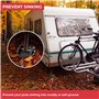 GADLANE Lot de 4 patins robustes pour cric de caravane - Idéal pour stabiliser et empêcher les pieds de la caravane de s'enfonce