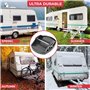 GADLANE Lot de 4 patins robustes pour cric de caravane - Idéal pour stabiliser et empêcher les pieds de la caravane de s'enfonce