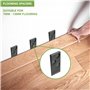 BLOSTM Kit Pose Parquet Stratifié - 30 Entretoises de Sol Stratifié, Maillet en Caoutchouc Double Face, Bloc Taraudage Robuste e