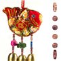 Jinlaili 100PCS Perles en Bois, Imprimées Rondes, Bois Macramé, Espacement Dreadlock Accessoires Cheveux, Perle Naturel pour DIY