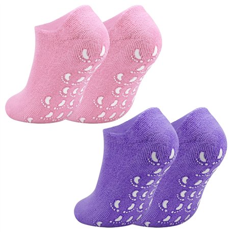 Jinlaili 2 Paires Chaussettes Gel Hydratant