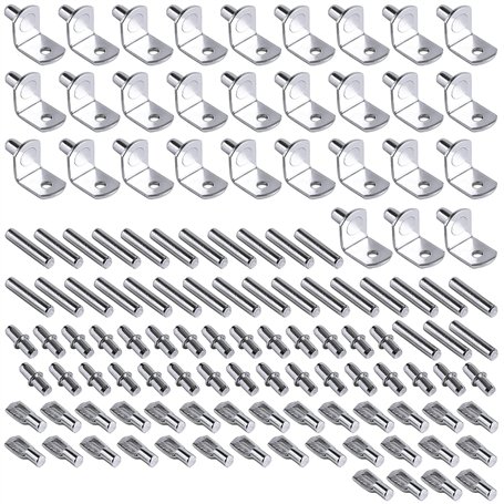 120 Pcs Support d'Étagère pour Armoire Meuble