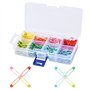 Épingles de Nourrice, Épingles de Sécurité Colorées 32mm, 240 pièces Épingles de Sécurité avec Boîte, pour Bricoler DIY Épingler
