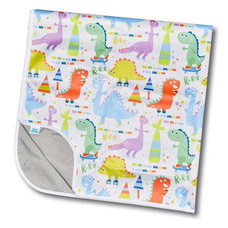 Born Cheeky Grand tapis anti-éclaboussures dinosaure pour chaise haute de 129