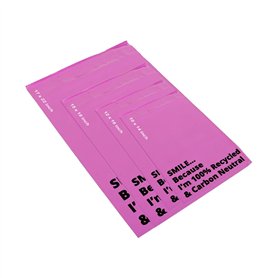 Lot de 40 sacs postaux roses pour vêtements