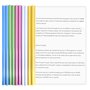 10 Feuilles Dossier Coulissante Transparent