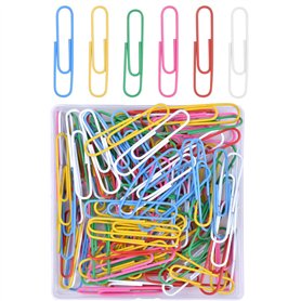 100 Pcs Trombones Multicolores en Métal