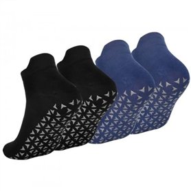 2 Paires Chaussettes Antidérapantes Chaussettes de Yoga Pilates Femme et Homme