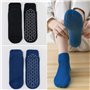 2 Paires Chaussettes Antidérapantes Chaussettes de Yoga Pilates Femme et Homme, Chaussette de Sport Coton pour Barre Ballet Fitn