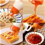 3 PCS Bouteille à Sauce Plastique, 300 ml Bouteille à Condiments avec Capuchon, Condiments Squeeze Bouteilles, Presser Les Boute