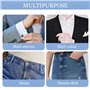 6 Pièces Extension de Bouton Mixte, Extenseurs de Boutons Ajustable en Résine, Extenseurs de Boutons avec un Bon Elastique, Rall