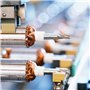 Vesaneae Fil Métallique Cuivre, 0.5mm x 10mFil de Cuivre Résistant à la Ternissure，Fil de Perles de Bijoux pour la Fabrication d