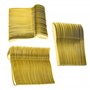 120 couverts en plastique doré réutilisables ~ couverts cuillères, fourchettes, couteaux.