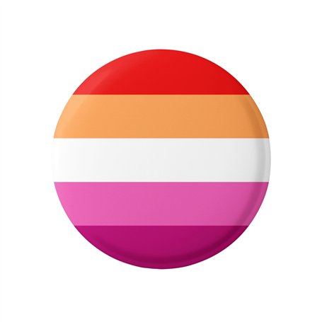 Badge de soutien avec drapeau lesbien Choose Love Pride 25 mm