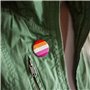 Badge de soutien avec drapeau lesbien Choose Love Pride 25 mm, Small, Métal