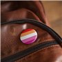 Badge de soutien avec drapeau lesbien Choose Love Pride 25 mm, Small, Métal