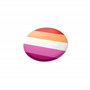 Badge de soutien avec drapeau lesbien Choose Love Pride 25 mm, Small, Métal
