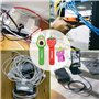8 PCS Attaches de Câble Universel Réutilisable Attache de Câble en Silicone Range de Câble Coloré Organisateur de Cordon pour Câ