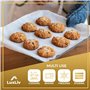 LuxLiv® Rouleau de papier sulfurisé blanc 300 mm (30 cm) x 164 ft (50 m) pour la cuisson, accessoires pour pain au levain, roule