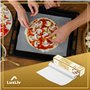 LuxLiv® Rouleau de papier sulfurisé blanc 300 mm (30 cm) x 164 ft (50 m) pour la cuisson, accessoires pour pain au levain, roule
