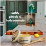 Cire d'abeille avec huile de citron et huile de lin pour bois [7 oz] - Cire en pâte de qualité alimentaire idéale comme conditio