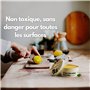 Cire d'abeille avec huile de citron et huile de lin pour bois [7 oz] - Cire en pâte de qualité alimentaire idéale comme conditio